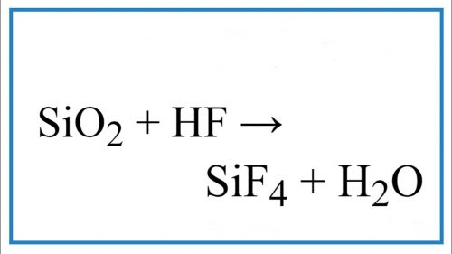 SiO2 + HF
