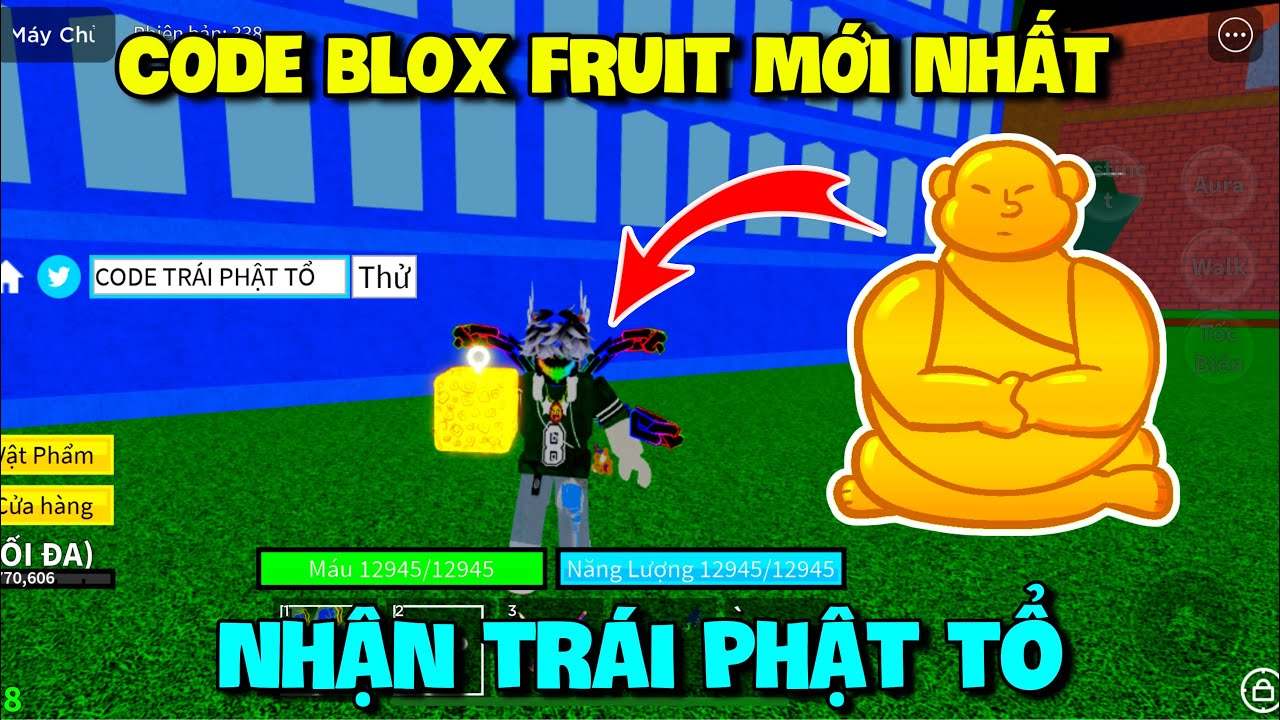 Code Blox Fruti nhận trái Phật tổ